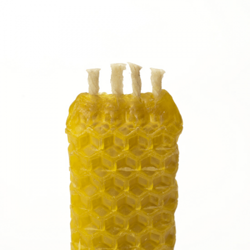 Bougie d'havdala pure cire d'abeille 12 cm