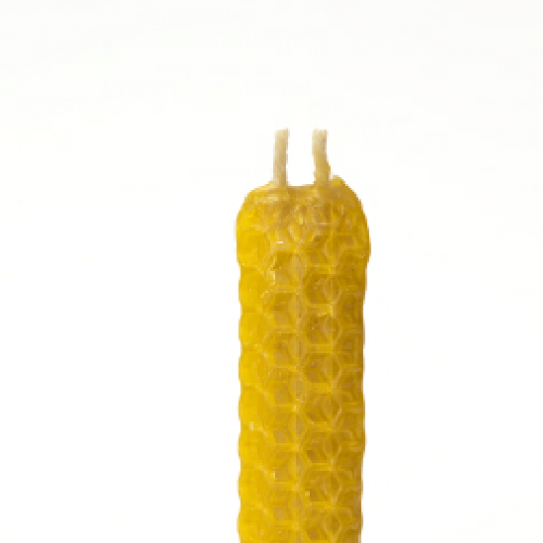 Bougie d'havdala pure cire d'abeille 10 cm